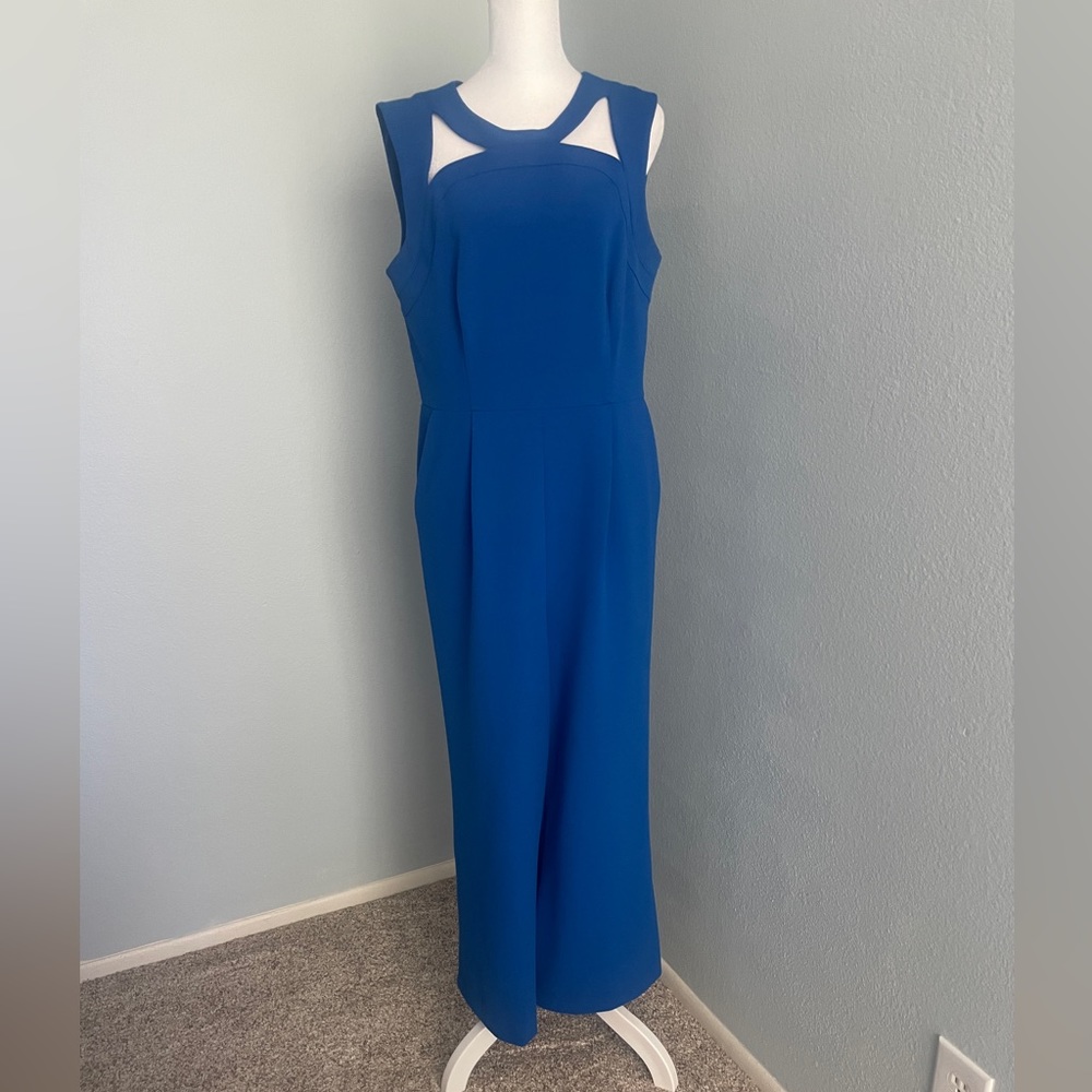 Blue Calvin Klein jumpsuit (with pockets)!